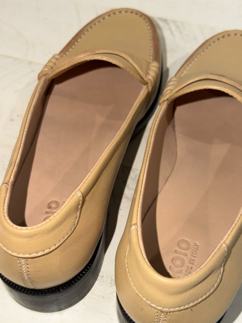 NEW Women's Italian KOIO Brera Leather Penny Loafer, EU size 37. US 7 - Picture 11 of 12